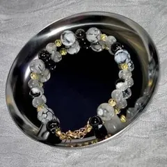 ドラゴンアゲート×ラブラドライトのドラゴンの力を宿したブレスレット (龍の使い)