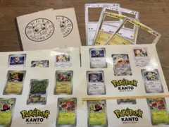 ポケパークカントー　ポケモンカード　ステッカー・フレームセット