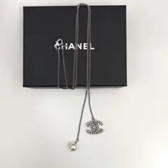 CHANEL ロングネックレス　パール