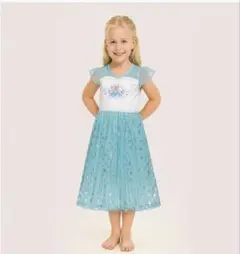 ディズニー エルサ ドレス 水色 キッズ用 130