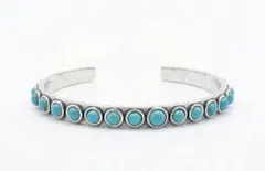ワ*ン様 インディアンジュエリー ターコイズバングル