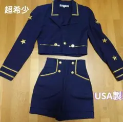 80s アメリカ製ビンテージ セットアップ　クロップド　ミリタリー