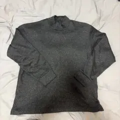 UNIQLO ダークグレー ハイネックTシャツLサイズ