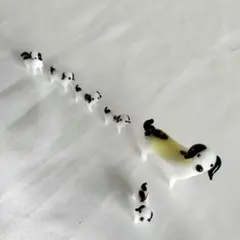 ガラス細工　いぬの親子