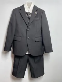 超美品 110 男子 BEAMS ビームス 入学式スーツ ブラックフォーマル