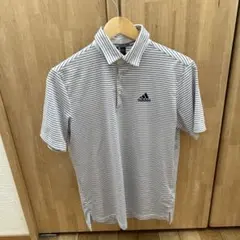 adidas ポロシャツ ホワイトストライプ