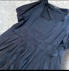 大きいサイズ！23区　プリーツデザインカットソー46