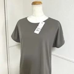 新品未使用タグ付　日本製ワコール　半袖Tシャツサラッと涼しい　グレー系ブラウンMのサムネイル