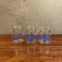 フランス ヴィンテージヨーグルト瓶 アンティーク コレクション 一輪挿し