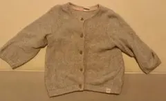 H&M グレー カーディガン 80