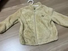 美品　UNIQLO アウター　ベージュ フリース 90