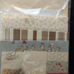 3 布地セット 花柄 ストライプ 付属品あり