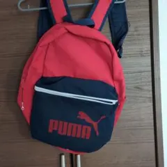 PUMA 赤紺 リュック フロントポケット付き