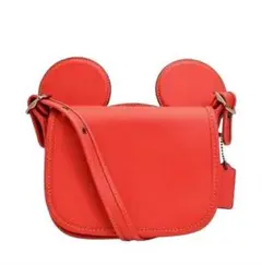 COACH ミッキー イヤー コラボバッグ レッド ショルダー