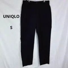 ユニクロ◇UNIQLO　感動イージーパンツ【S】コットンライク　ブラック　普段着