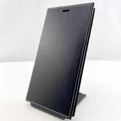 iPhoneXR PUレザー ブラック 黒 手帳型 耐衝撃 カード収納可能