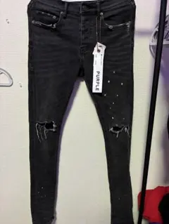 新品 PURPLE BRAND ブラックスキニーデニム 29 パープルブランド