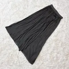 アー・ヴェ・ヴェ a.v.v ガウチョパンツ ブラック 黒 S ウエストゴム