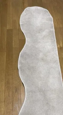 グレー 波型 キッチンマット　260x46