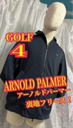 ARNOLD PALMER GOLF ブルゾン　裏地フリース　刺繍ロゴ　サイズ4