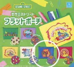セサミストリート フラットポーチ　E