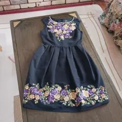 (美品)グレースコンチネンタル☆刺繍ビーズワンピース
