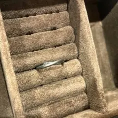 【4℃】シルバーリング　ツイストデザイン　経年変化風合いあり