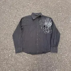 00s archive no boundaries 刺繍 長袖シャツ sk8