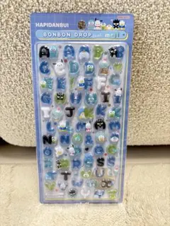 【サンリオ】はぴだんぶい　ボンボンドロップシール　アルファベット文字