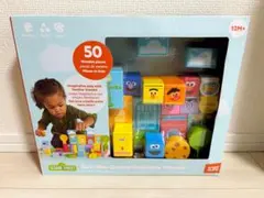 【再値下げ】セサミストリート 木製ブロック 50ピース