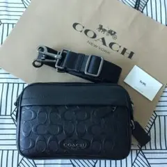 COACHコーチバッグ F50713 ブラック ショルダーバッグメンズバッグ