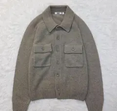 ✨未使用級✨完売品✨2024　ユニクロ　ラムジャケット　ベージュ　男女兼用　S