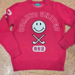 Cuarto UNITED ピンク セーター M