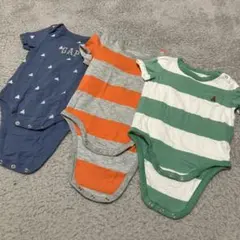 babyGAP ストライプロンパース 6-12ヶ月　12-18ヶ月　3点セット