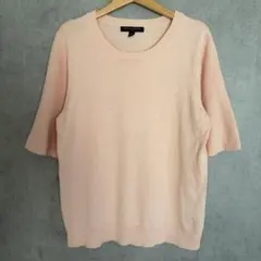 BANANA REPUBLIC 半袖ニット クルーネックセーター ピンク Mのサムネイル