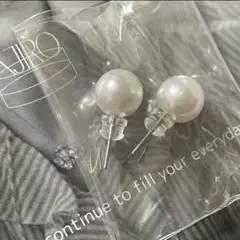 AJIRO 新品未使用 パール ピアス ステンレス