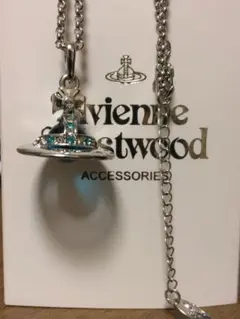 Vivienne Westwood タイニー オーブ ネックレス ライトブルー
