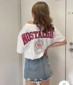 希少　美品　GYDA ジェイダ　バックロゴ　BIGTシャツ　カットソー　半袖のサムネイル