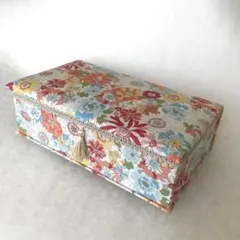 ファブリックティッシュBOX#64ソーイングBOXやマスク入れなどに