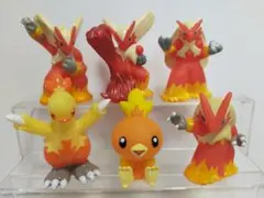 포켓몬 キッズ 指人形 アチャモ ワカシャモ バシャーモ 6体セット 묶음 판매