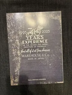30周年 非売品 ウエアハウスWAREHOUSE 2025-2026 カタログ