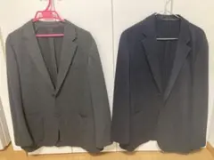 コンフォート2ボタンジャケット（着丈袖丈短め仕様）2着セット