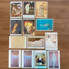 【まとめ買い割引あり！】美術館ポストカード　藤田嗣治 他 13枚セット