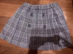 COMME CA ISM チェック柄スカート 100A