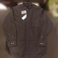 【新品】UNIQLO +Jスーピマコットンシャツ・メンズL・黒