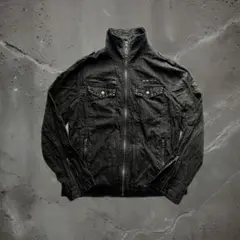 growth ジャケット スタッズ 黒 ギミック ダブルジップ お兄系 y2k