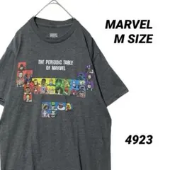アメコミ M マーベル 元素周期表 Tシャツ グレー 半袖 キャラクター 集合