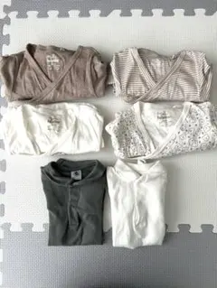 長袖ボディスーツ 肌着 6枚セット【説明欄要確認】