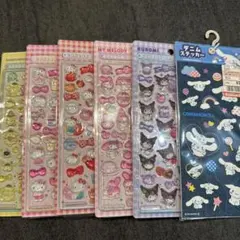 キャラクターシール 6枚セット シナモロール等