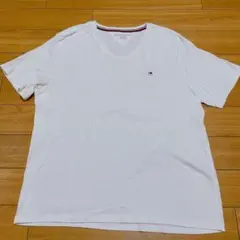 トミーメンズTシャツ　Vネック 白　XL